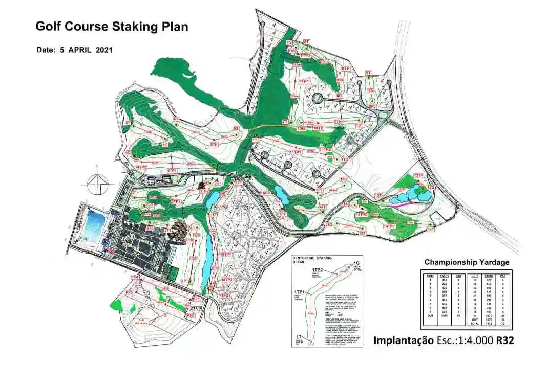 golf course staking plan